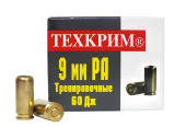 Патрон ООП 9мм РА 60Дж с рез. пулей Тренировочные (Техкрим) (20 шт.)