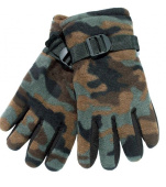 Перчатки флисовые утепленные (цв.кмф)