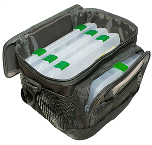 Сумка Fisherman Ф43Б-К рыболовная (31*28*23) с 4 коробками